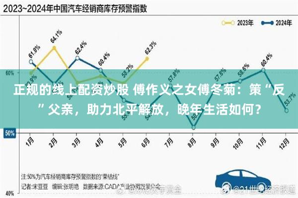 正规的线上配资炒股 傅作义之女傅冬菊：策“反”父亲，助力北平解放，晚年生活如何？